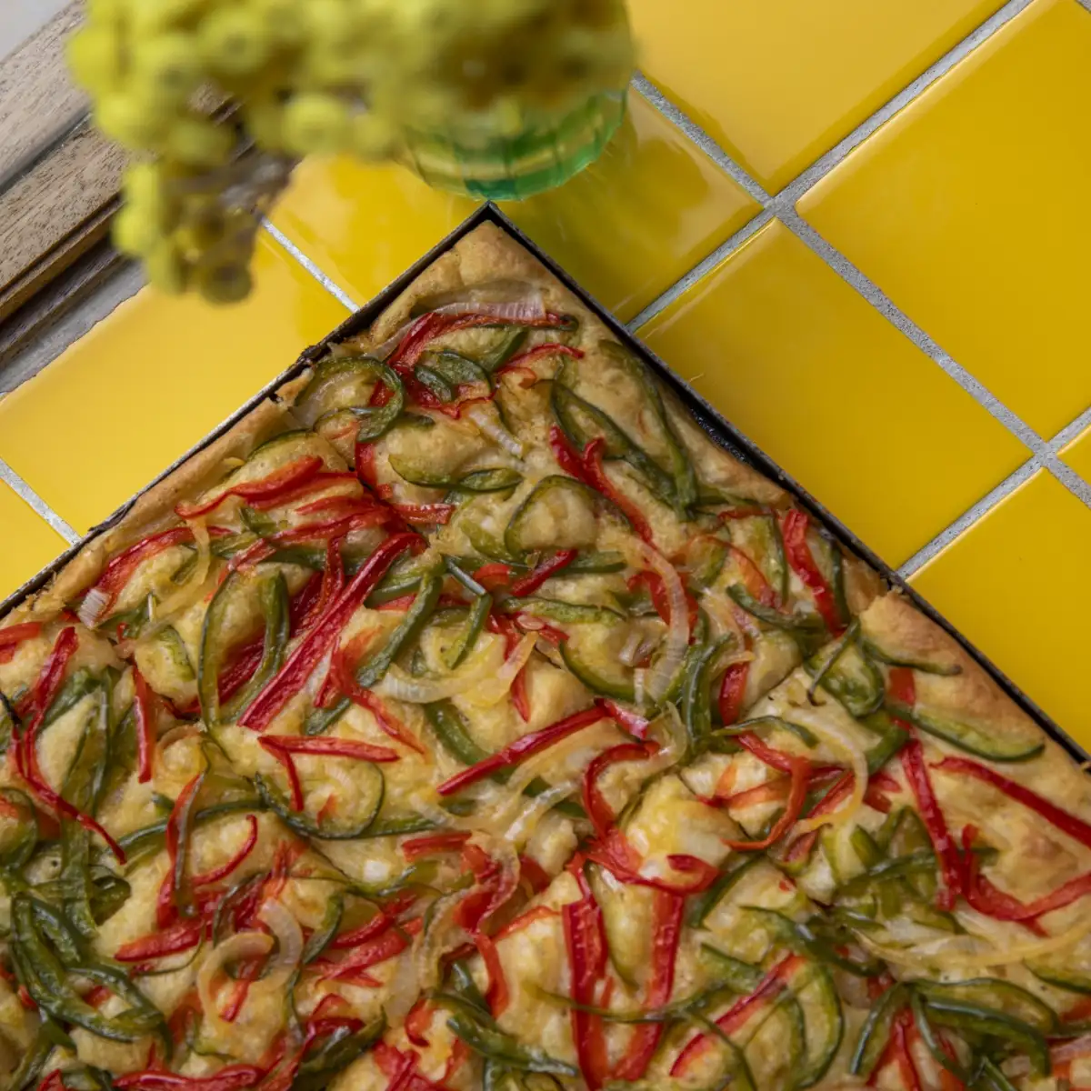 Plaque Focaccia Poivrons